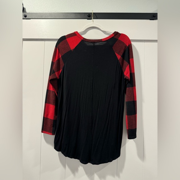 Buffalo Plaid Long Sleeve with pocket - Picture 2 of 2